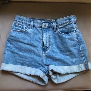 BDG denim high rise jean shorts